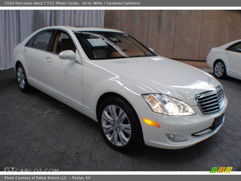 Arctic White / Savanna/Cashmere 2009 Mercedes-Benz S 550 4Matic Sedan