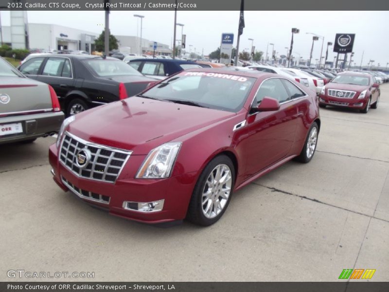 Crystal Red Tintcoat / Cashmere/Cocoa 2012 Cadillac CTS Coupe