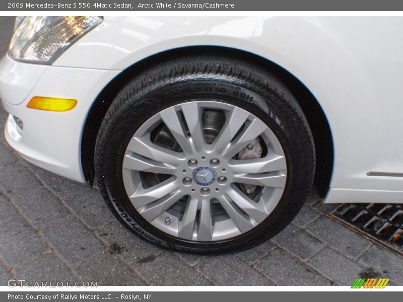 Arctic White / Savanna/Cashmere 2009 Mercedes-Benz S 550 4Matic Sedan