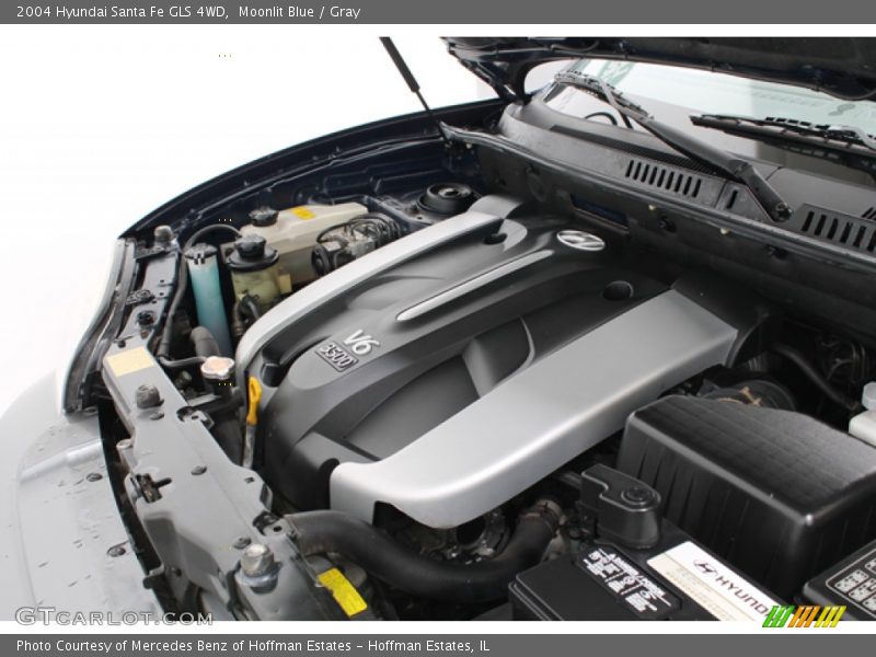 Moonlit Blue / Gray 2004 Hyundai Santa Fe GLS 4WD