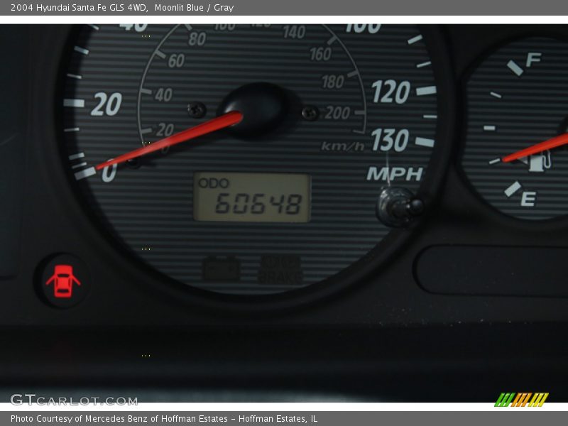 Moonlit Blue / Gray 2004 Hyundai Santa Fe GLS 4WD