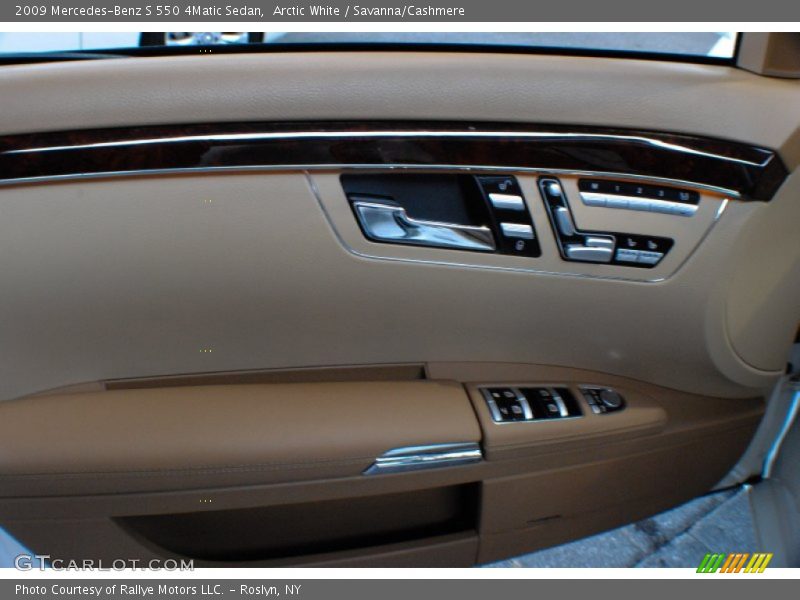 Arctic White / Savanna/Cashmere 2009 Mercedes-Benz S 550 4Matic Sedan