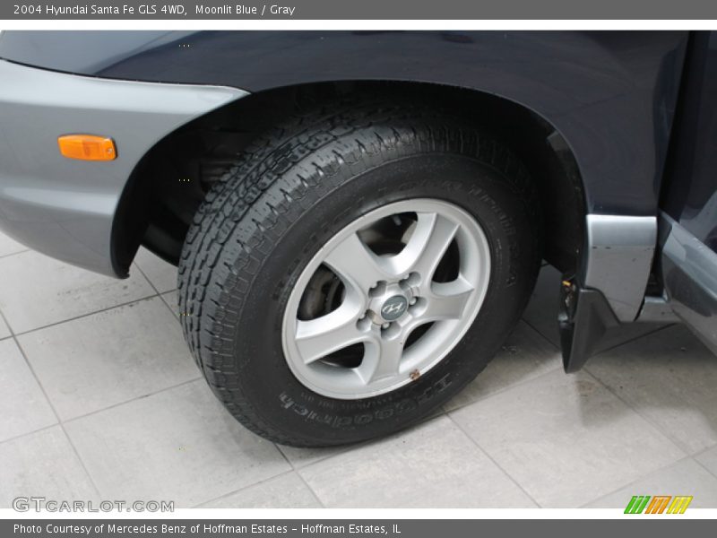 Moonlit Blue / Gray 2004 Hyundai Santa Fe GLS 4WD