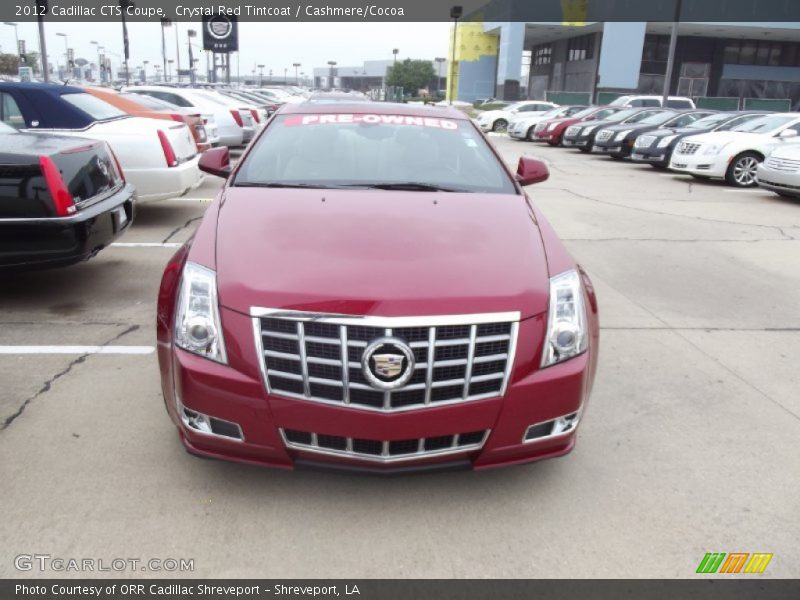 Crystal Red Tintcoat / Cashmere/Cocoa 2012 Cadillac CTS Coupe