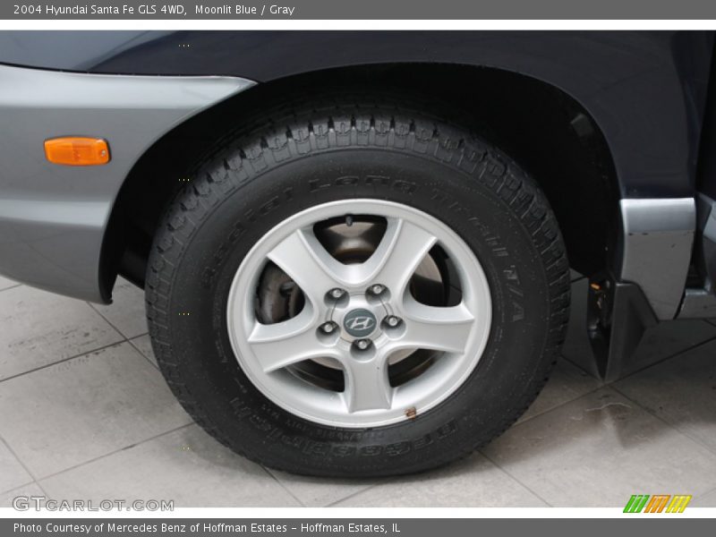 Moonlit Blue / Gray 2004 Hyundai Santa Fe GLS 4WD