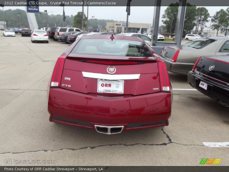 Crystal Red Tintcoat / Cashmere/Cocoa 2012 Cadillac CTS Coupe
