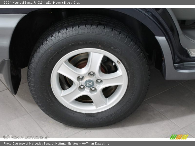 Moonlit Blue / Gray 2004 Hyundai Santa Fe GLS 4WD