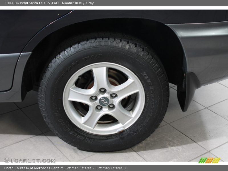 Moonlit Blue / Gray 2004 Hyundai Santa Fe GLS 4WD