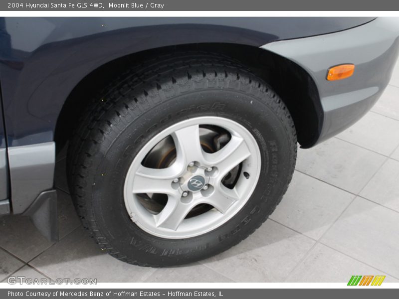 Moonlit Blue / Gray 2004 Hyundai Santa Fe GLS 4WD