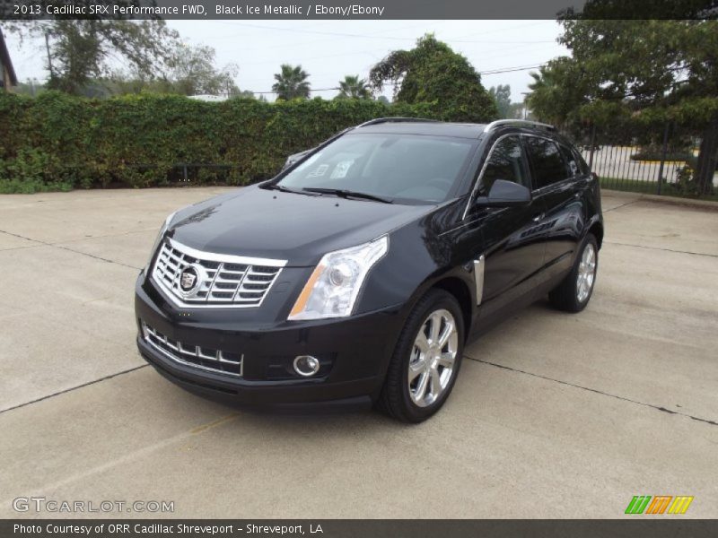 Black Ice Metallic / Ebony/Ebony 2013 Cadillac SRX Performance FWD