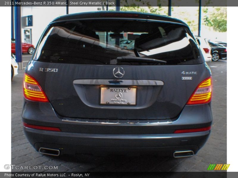 Steel Grey Metallic / Black 2011 Mercedes-Benz R 350 4Matic