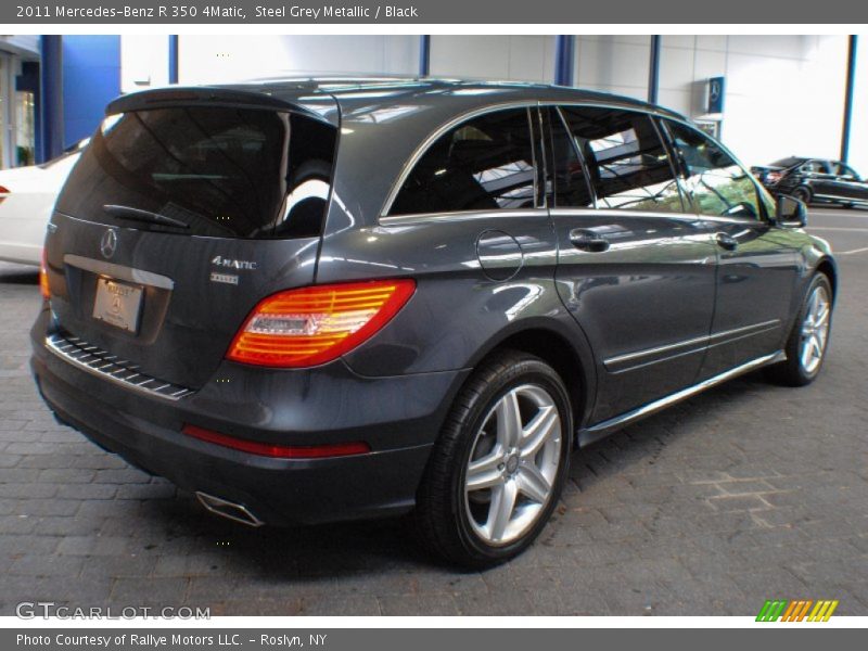 Steel Grey Metallic / Black 2011 Mercedes-Benz R 350 4Matic