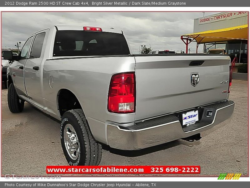 Bright Silver Metallic / Dark Slate/Medium Graystone 2012 Dodge Ram 2500 HD ST Crew Cab 4x4