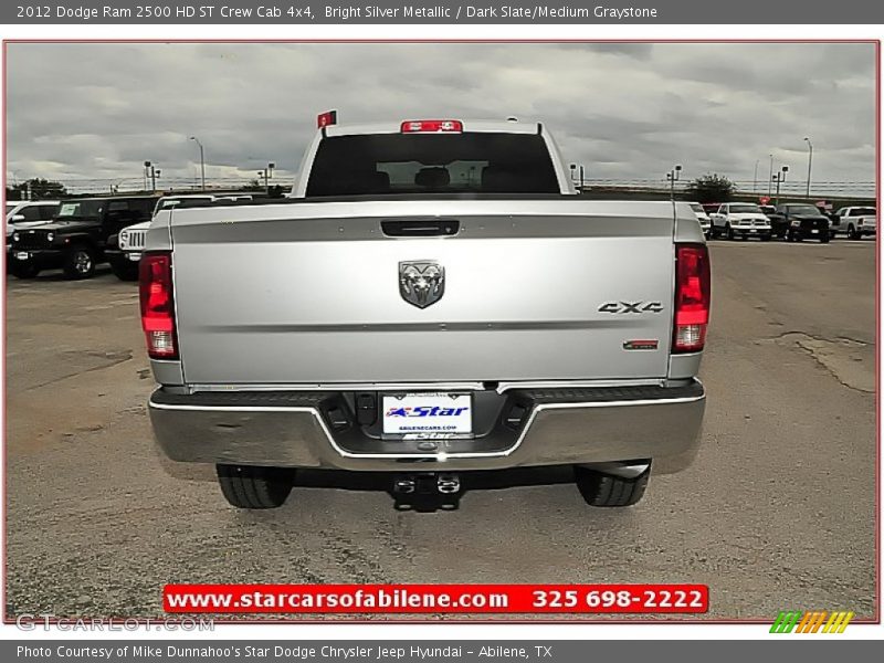 Bright Silver Metallic / Dark Slate/Medium Graystone 2012 Dodge Ram 2500 HD ST Crew Cab 4x4