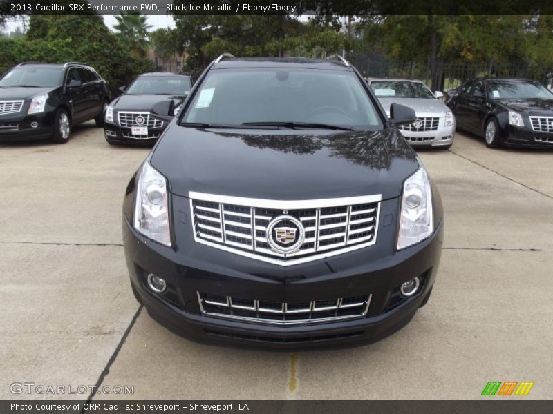 Black Ice Metallic / Ebony/Ebony 2013 Cadillac SRX Performance FWD