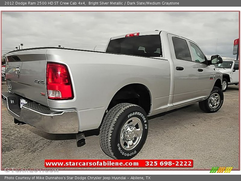 Bright Silver Metallic / Dark Slate/Medium Graystone 2012 Dodge Ram 2500 HD ST Crew Cab 4x4