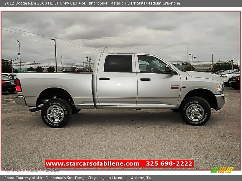Bright Silver Metallic / Dark Slate/Medium Graystone 2012 Dodge Ram 2500 HD ST Crew Cab 4x4