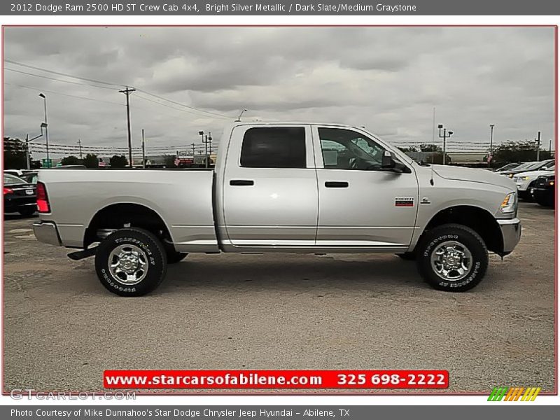 Bright Silver Metallic / Dark Slate/Medium Graystone 2012 Dodge Ram 2500 HD ST Crew Cab 4x4