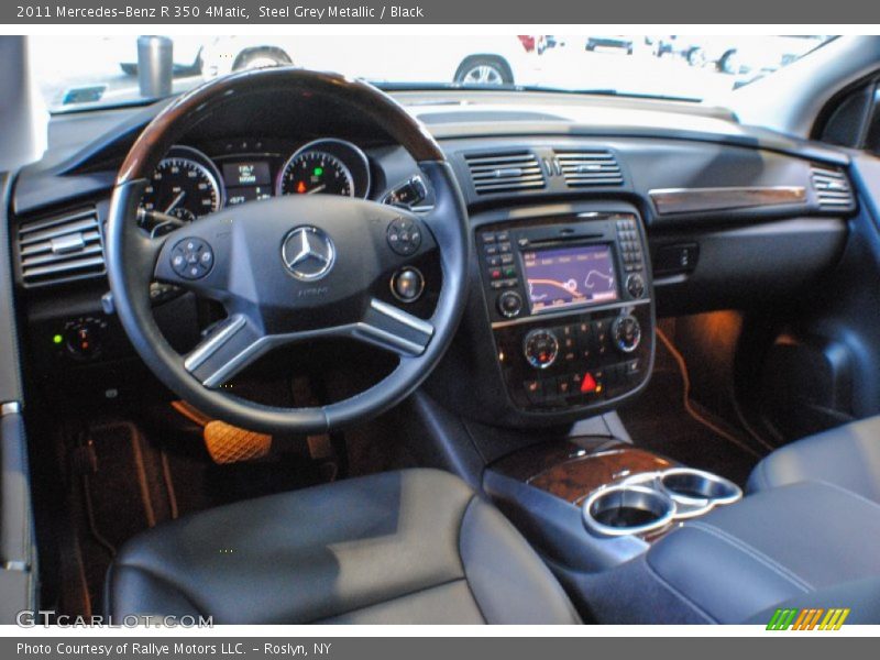 Steel Grey Metallic / Black 2011 Mercedes-Benz R 350 4Matic