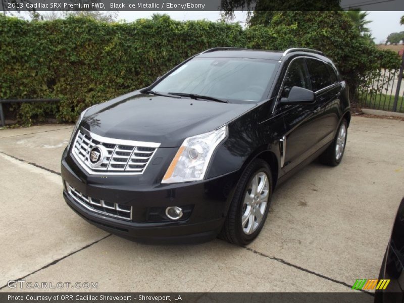 Black Ice Metallic / Ebony/Ebony 2013 Cadillac SRX Premium FWD