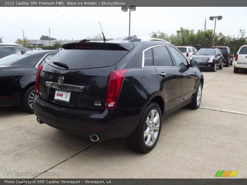 Black Ice Metallic / Ebony/Ebony 2013 Cadillac SRX Premium FWD