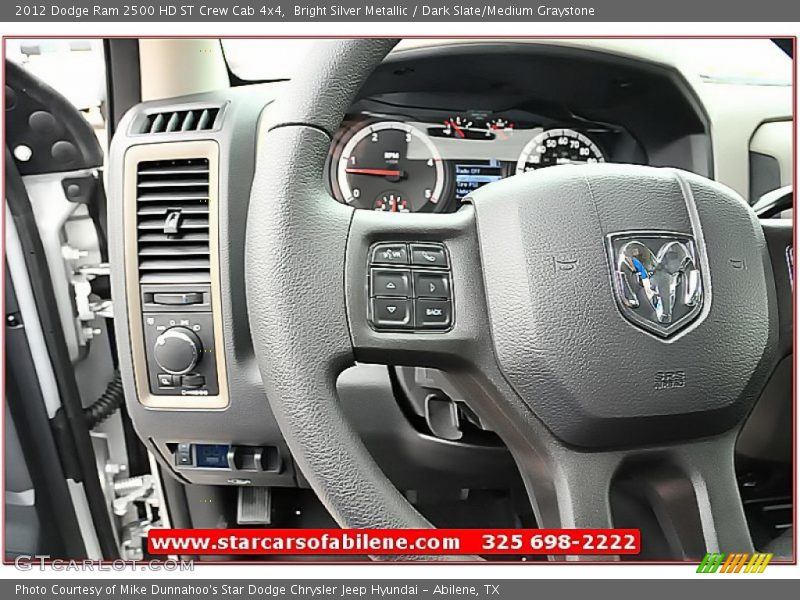 Bright Silver Metallic / Dark Slate/Medium Graystone 2012 Dodge Ram 2500 HD ST Crew Cab 4x4