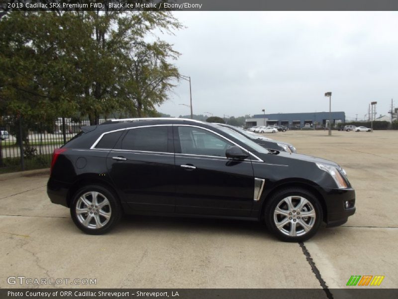 Black Ice Metallic / Ebony/Ebony 2013 Cadillac SRX Premium FWD