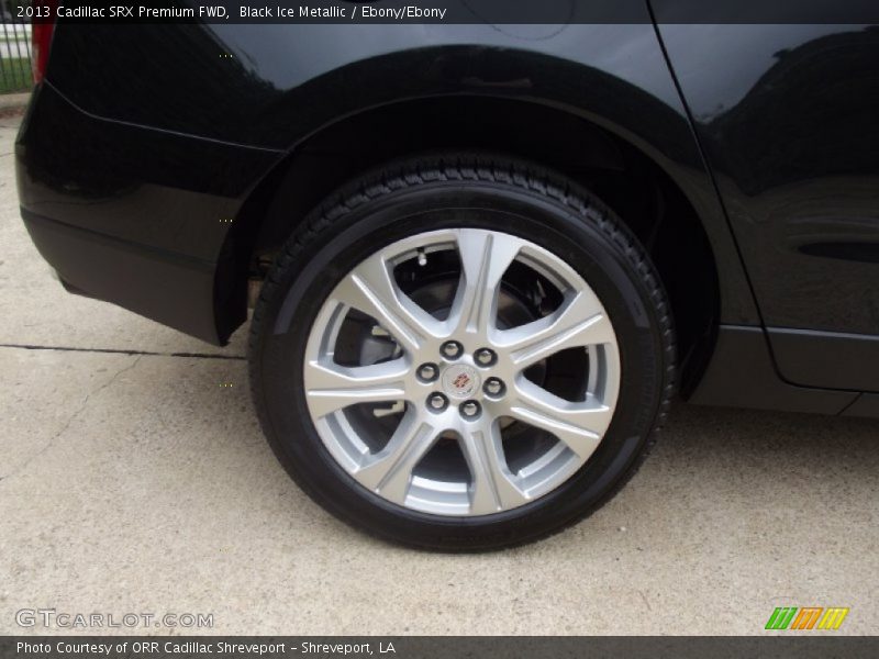 Black Ice Metallic / Ebony/Ebony 2013 Cadillac SRX Premium FWD