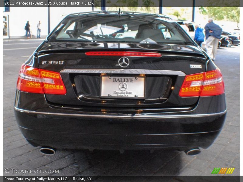 Black / Black 2011 Mercedes-Benz E 350 Coupe