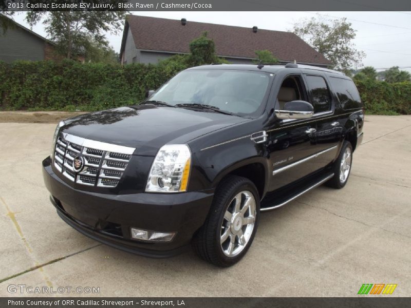Black Raven / Cashmere/Cocoa 2013 Cadillac Escalade ESV Luxury