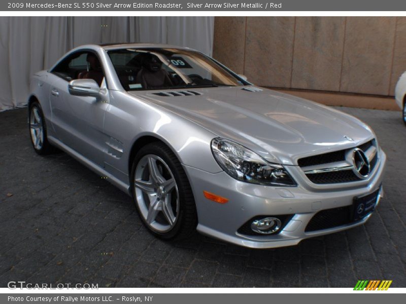 Silver Arrow Silver Metallic / Red 2009 Mercedes-Benz SL 550 Silver Arrow Edition Roadster
