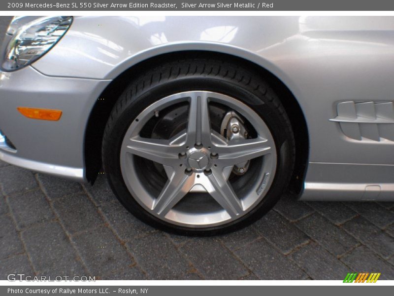 Silver Arrow Silver Metallic / Red 2009 Mercedes-Benz SL 550 Silver Arrow Edition Roadster