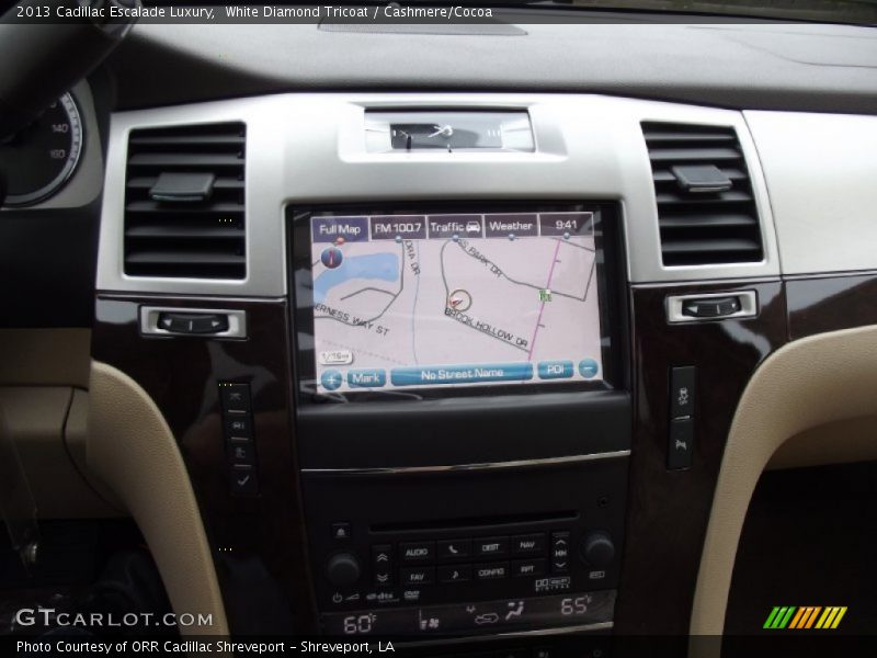 White Diamond Tricoat / Cashmere/Cocoa 2013 Cadillac Escalade Luxury