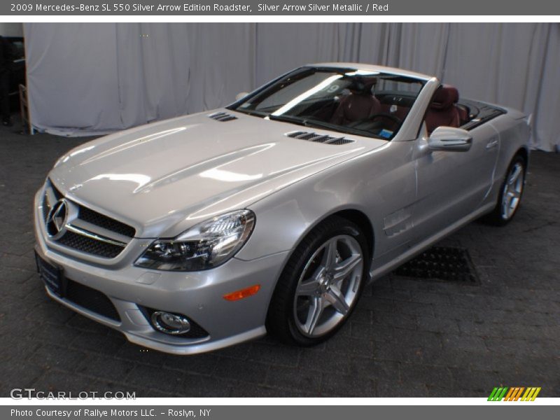 Silver Arrow Silver Metallic / Red 2009 Mercedes-Benz SL 550 Silver Arrow Edition Roadster