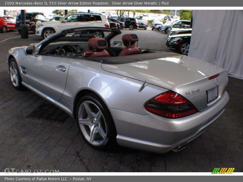 Silver Arrow Silver Metallic / Red 2009 Mercedes-Benz SL 550 Silver Arrow Edition Roadster