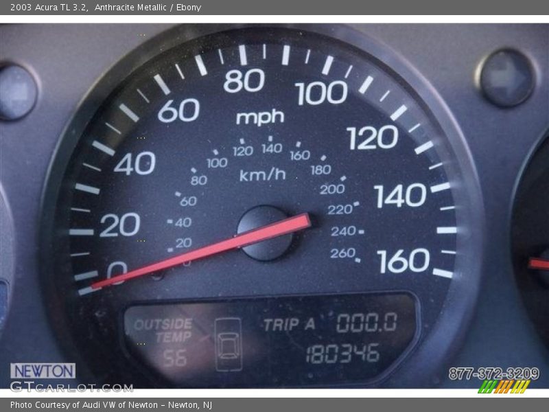 Anthracite Metallic / Ebony 2003 Acura TL 3.2