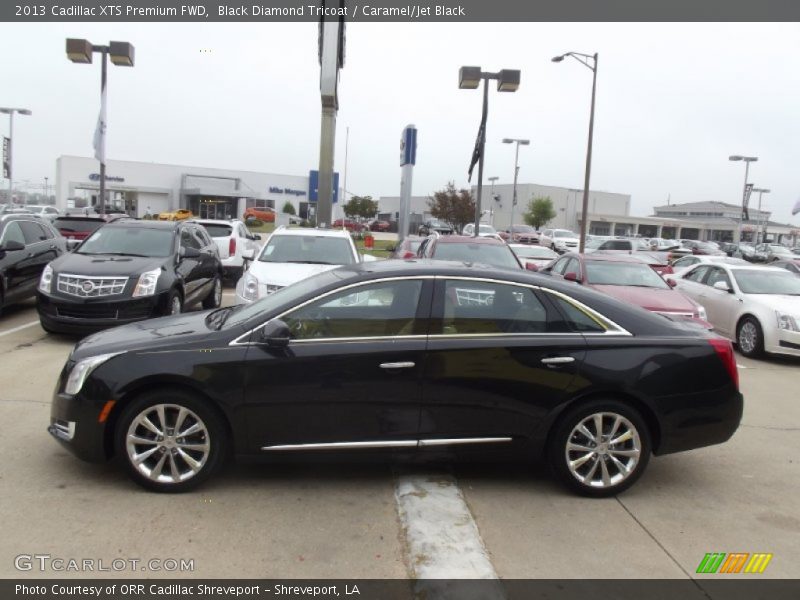 Black Diamond Tricoat / Caramel/Jet Black 2013 Cadillac XTS Premium FWD
