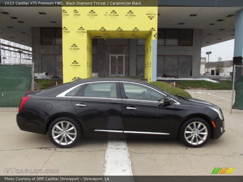 Black Diamond Tricoat / Caramel/Jet Black 2013 Cadillac XTS Premium FWD
