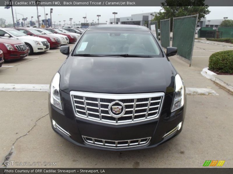 Black Diamond Tricoat / Caramel/Jet Black 2013 Cadillac XTS Premium FWD