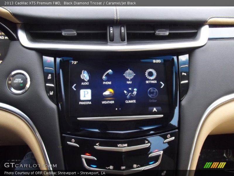 Black Diamond Tricoat / Caramel/Jet Black 2013 Cadillac XTS Premium FWD