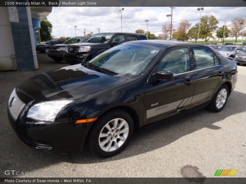 Black / Medium Light Stone 2008 Mercury Milan I4