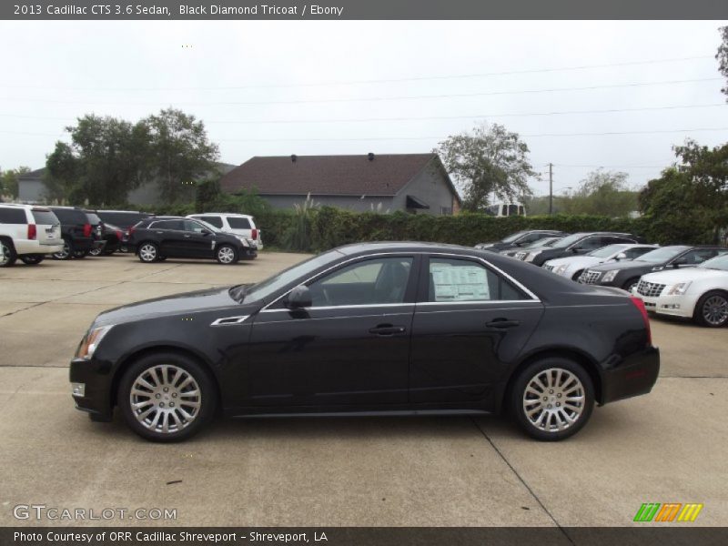 Black Diamond Tricoat / Ebony 2013 Cadillac CTS 3.6 Sedan