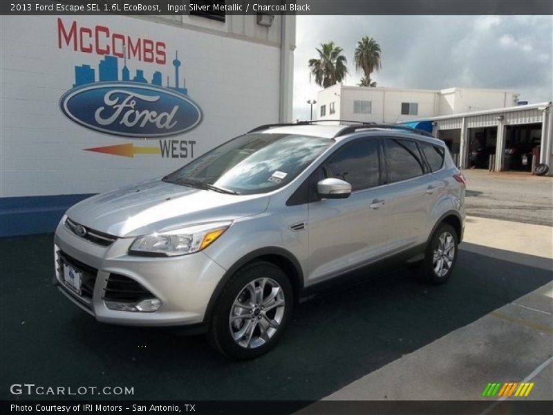 Ingot Silver Metallic / Charcoal Black 2013 Ford Escape SEL 1.6L EcoBoost