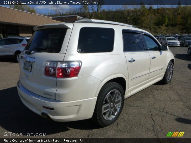 White Diamond Tintcoat / Cashmere 2011 GMC Acadia Denali AWD