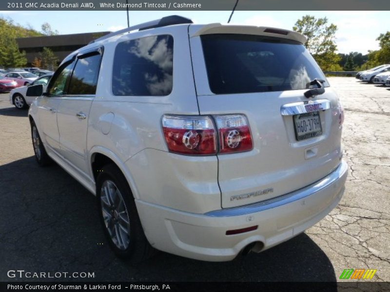 White Diamond Tintcoat / Cashmere 2011 GMC Acadia Denali AWD
