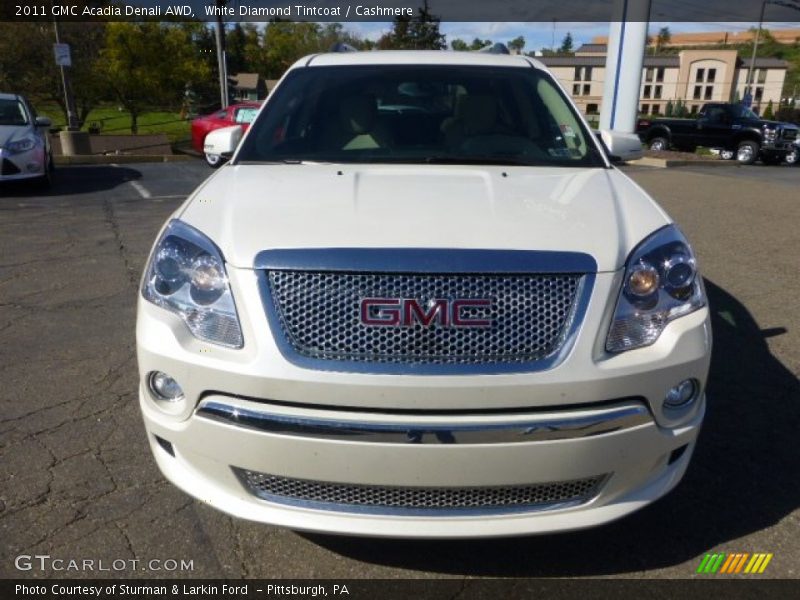 White Diamond Tintcoat / Cashmere 2011 GMC Acadia Denali AWD
