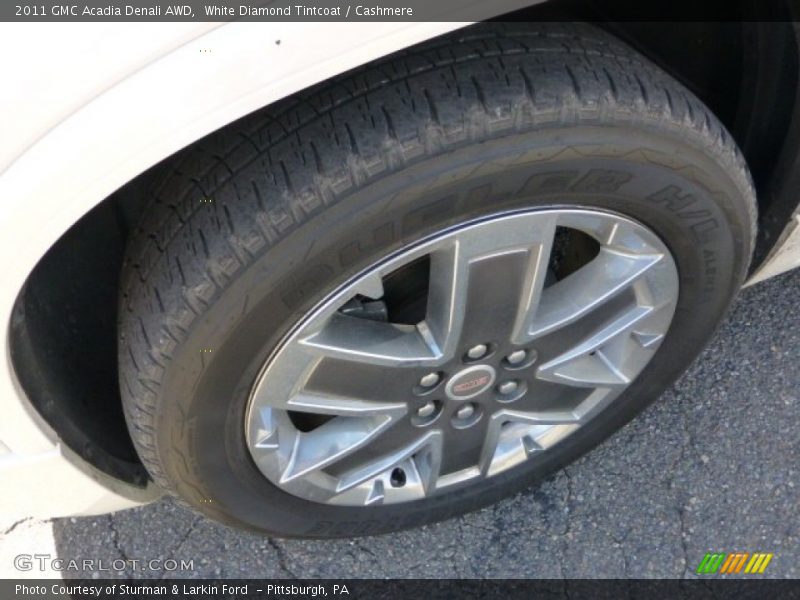 White Diamond Tintcoat / Cashmere 2011 GMC Acadia Denali AWD