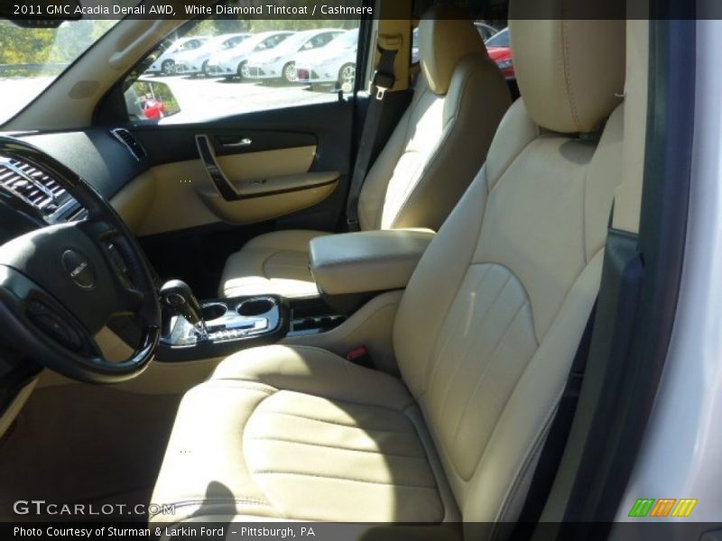 White Diamond Tintcoat / Cashmere 2011 GMC Acadia Denali AWD