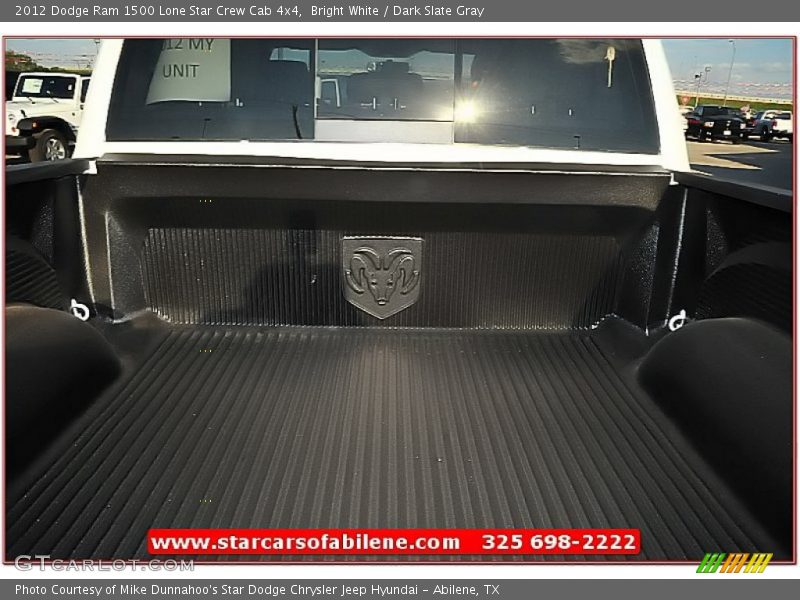 Bright White / Dark Slate Gray 2012 Dodge Ram 1500 Lone Star Crew Cab 4x4