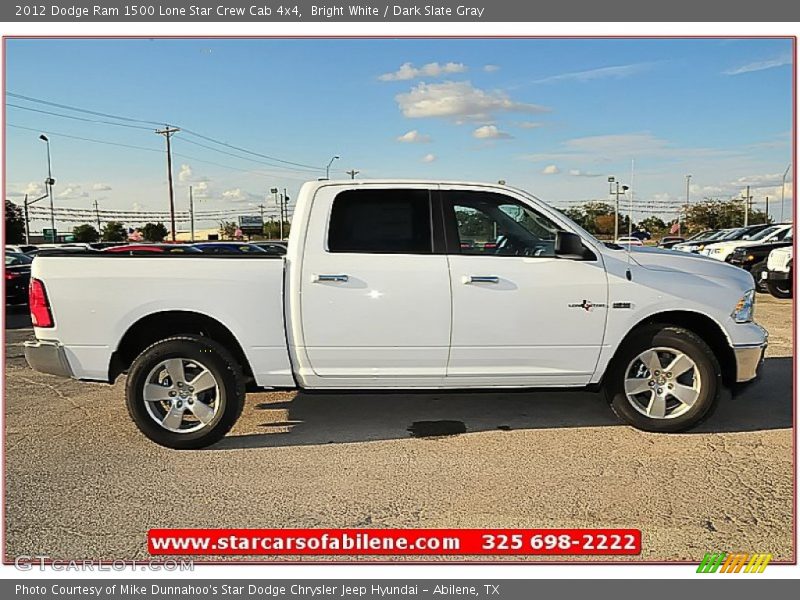 Bright White / Dark Slate Gray 2012 Dodge Ram 1500 Lone Star Crew Cab 4x4